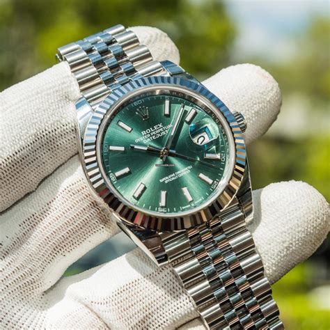 green rolex datejust|rolex datejust green dial price.